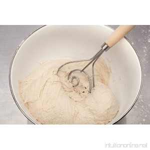 Honey-Can-Do 6014 Dough Whisk with Wooden Handle 11.5-Inches - B01BKKRMK4